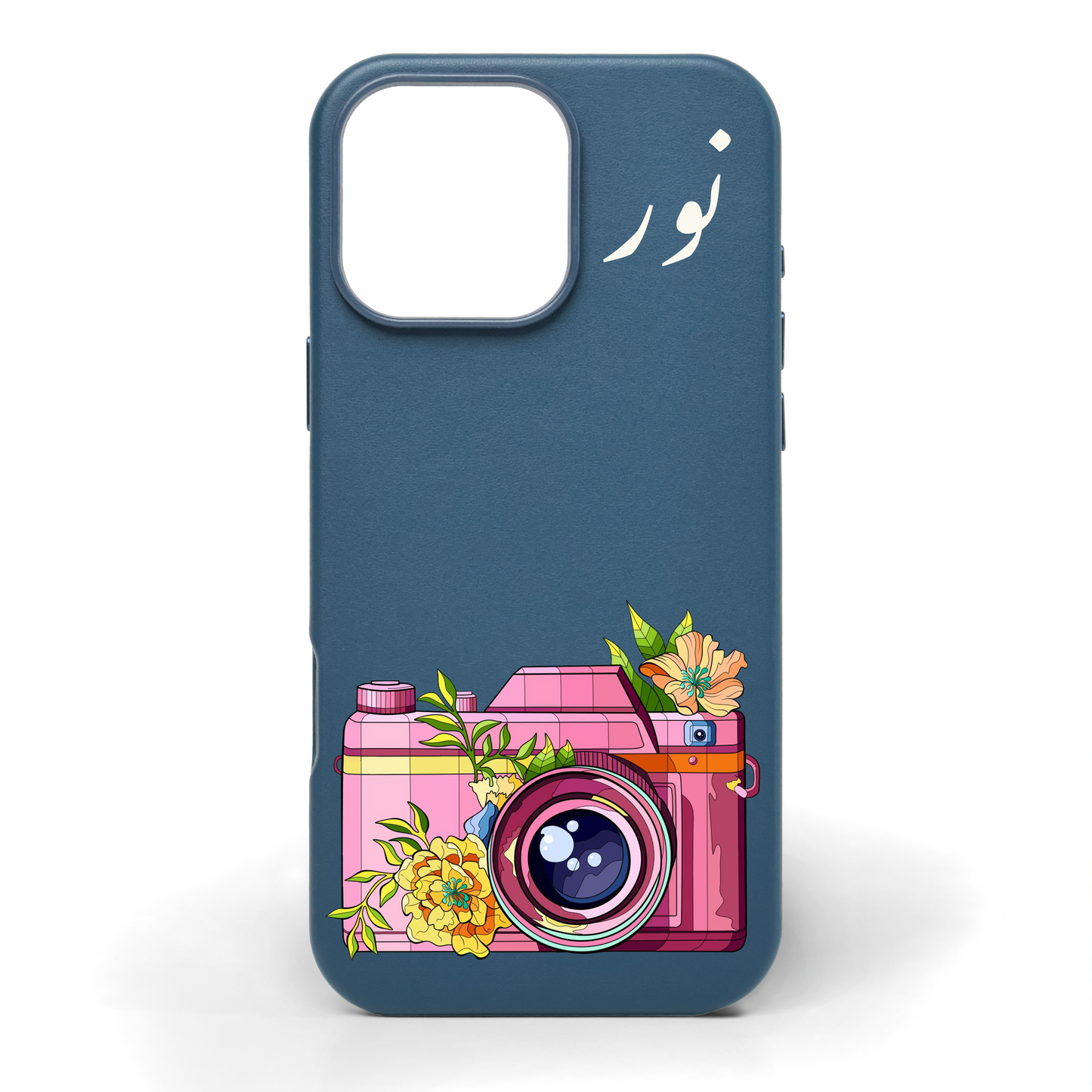 Petal Lens Hand-Painted Leather Phone Case