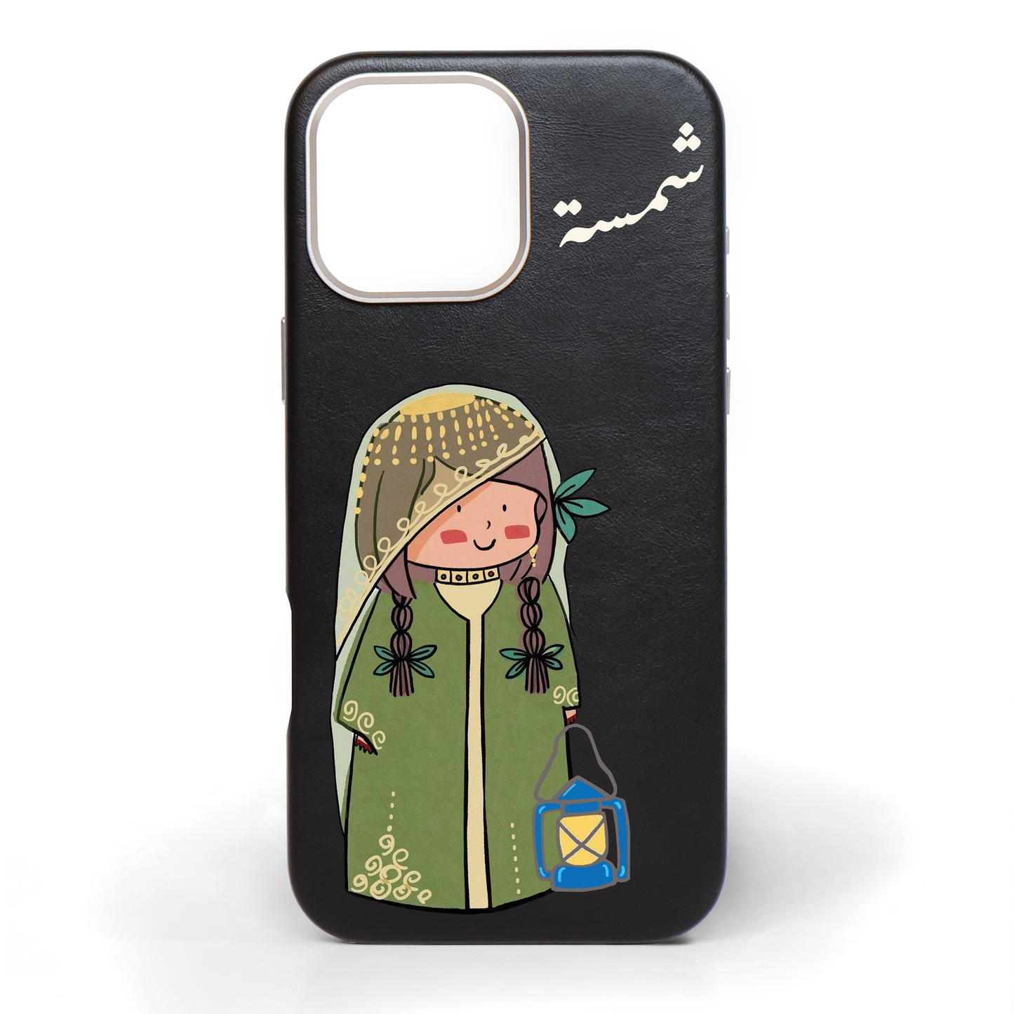Little Princess Hand-Painted Leather Phone Case