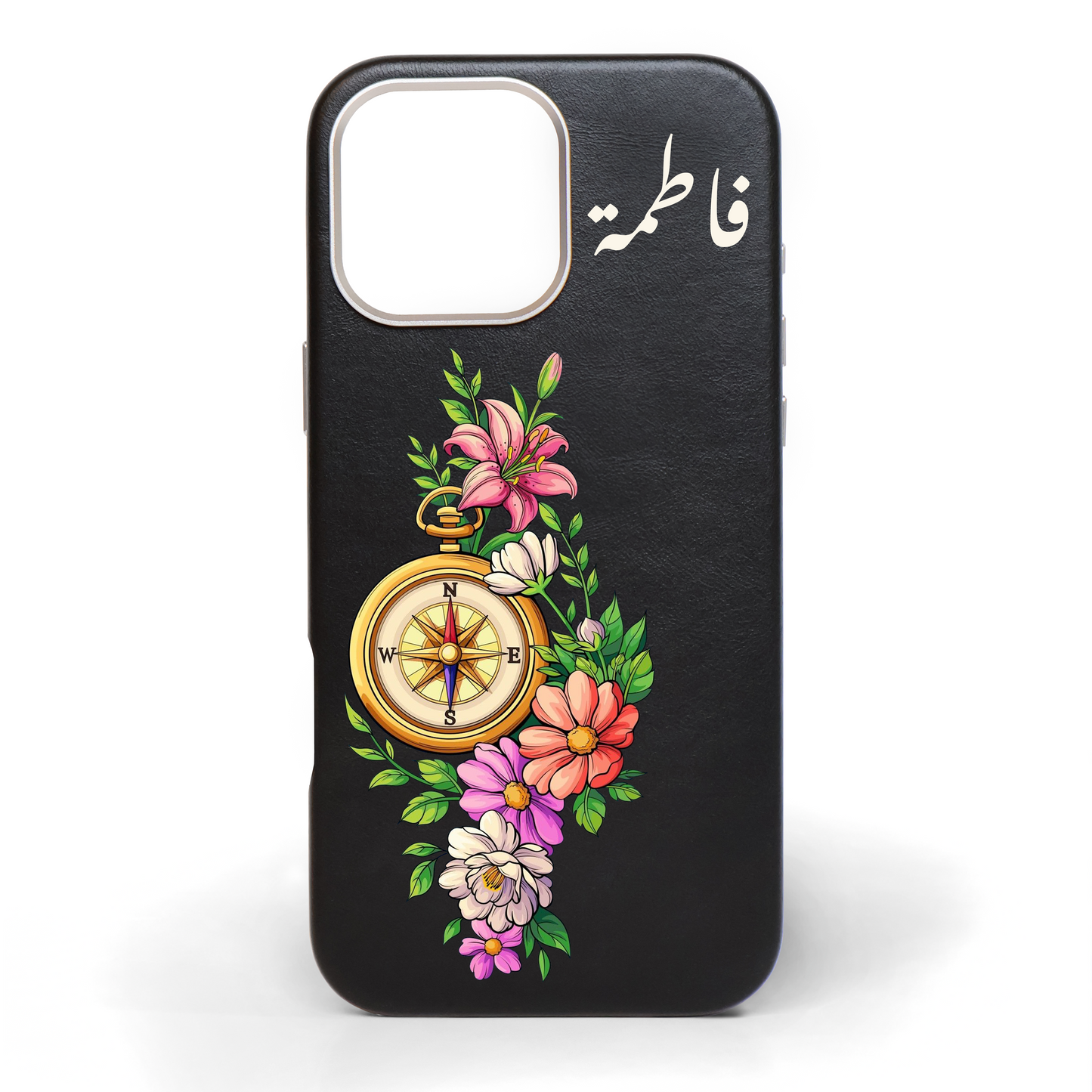 True North Hand-Painted Leather Phone Case