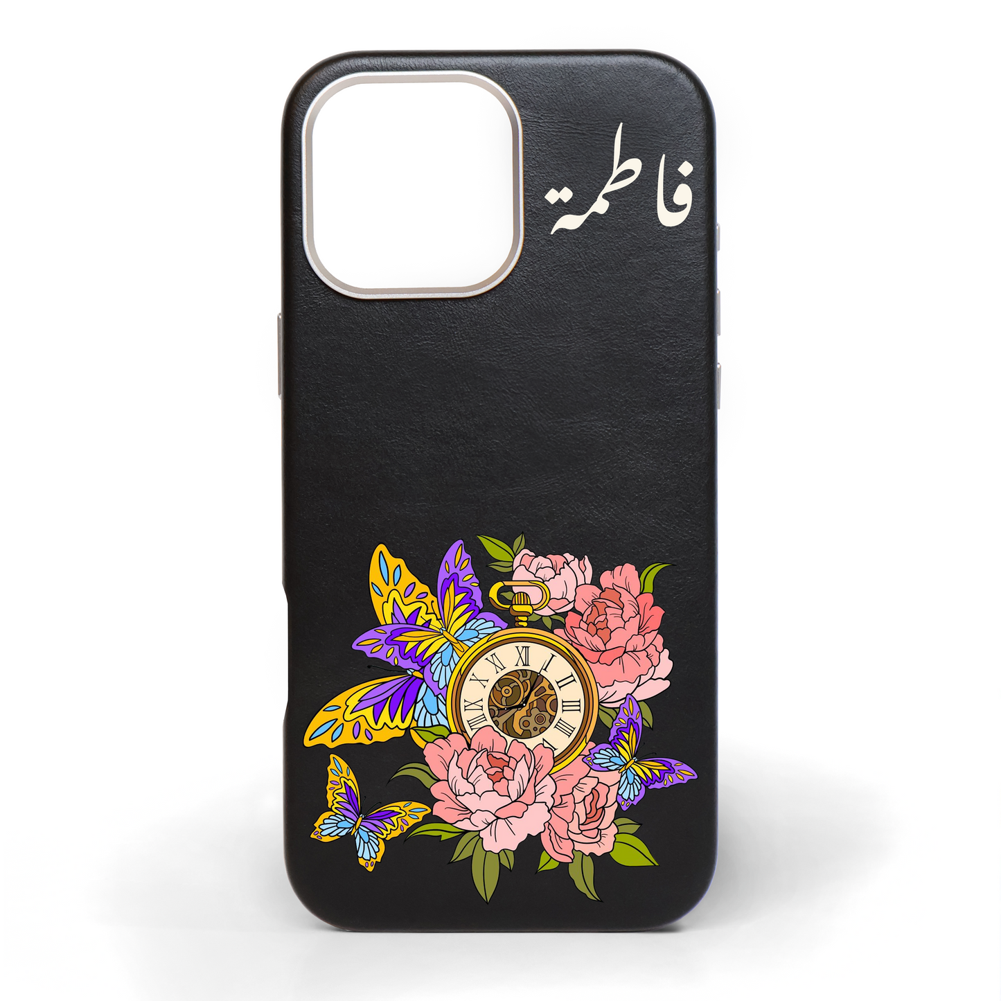 Golden Hour Hand-Painted Leather Phone Case