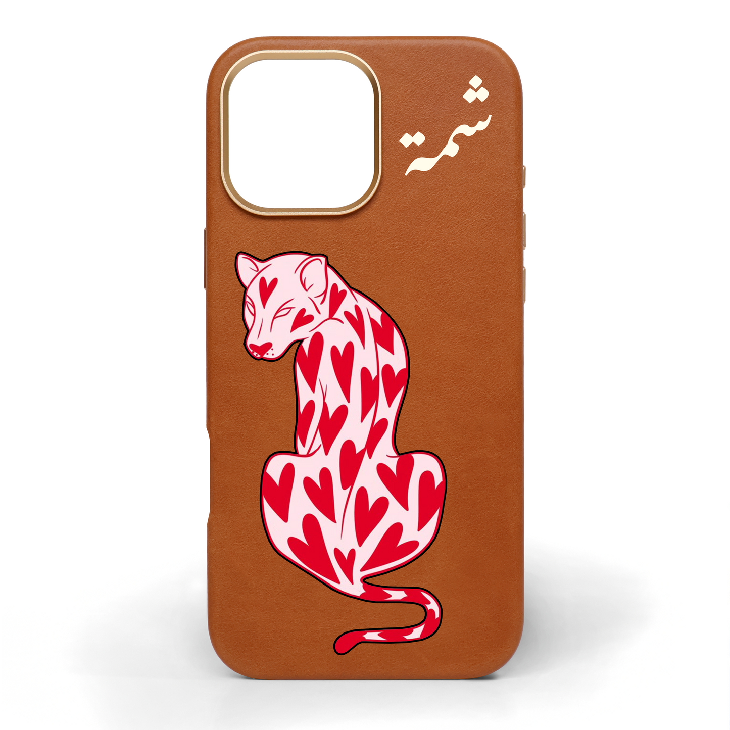 Roar Hand-Painted Leather Phone Case