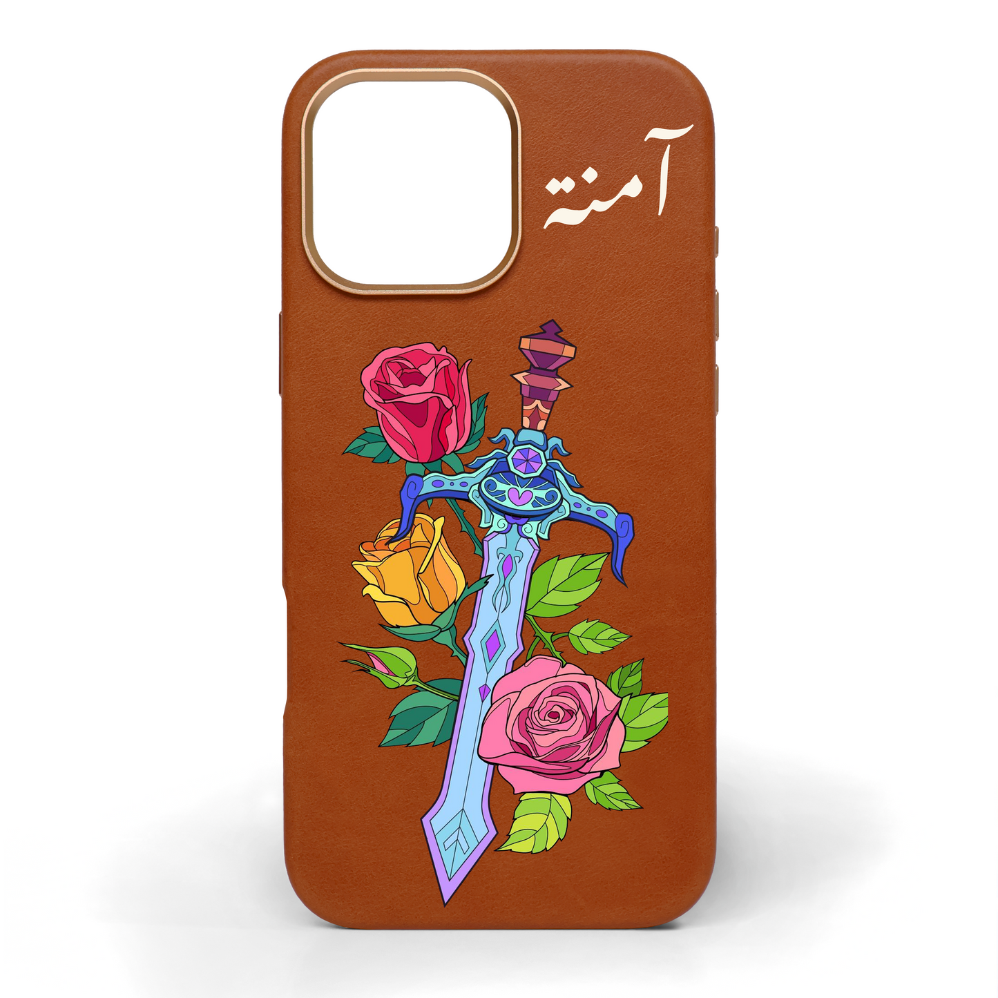 Garden of Glory Hand-Painted Leather Phone Case