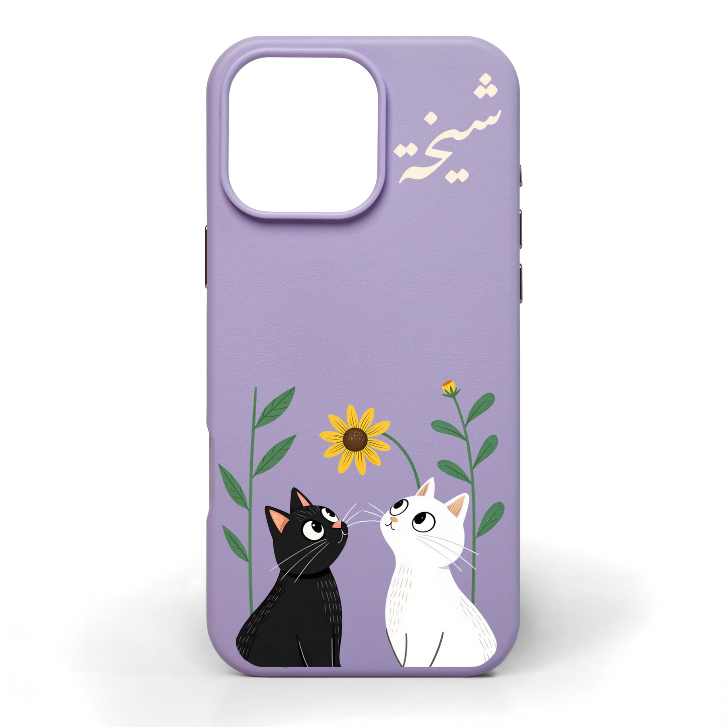 Flora and Fur Hand-Painted Leather Phone Case