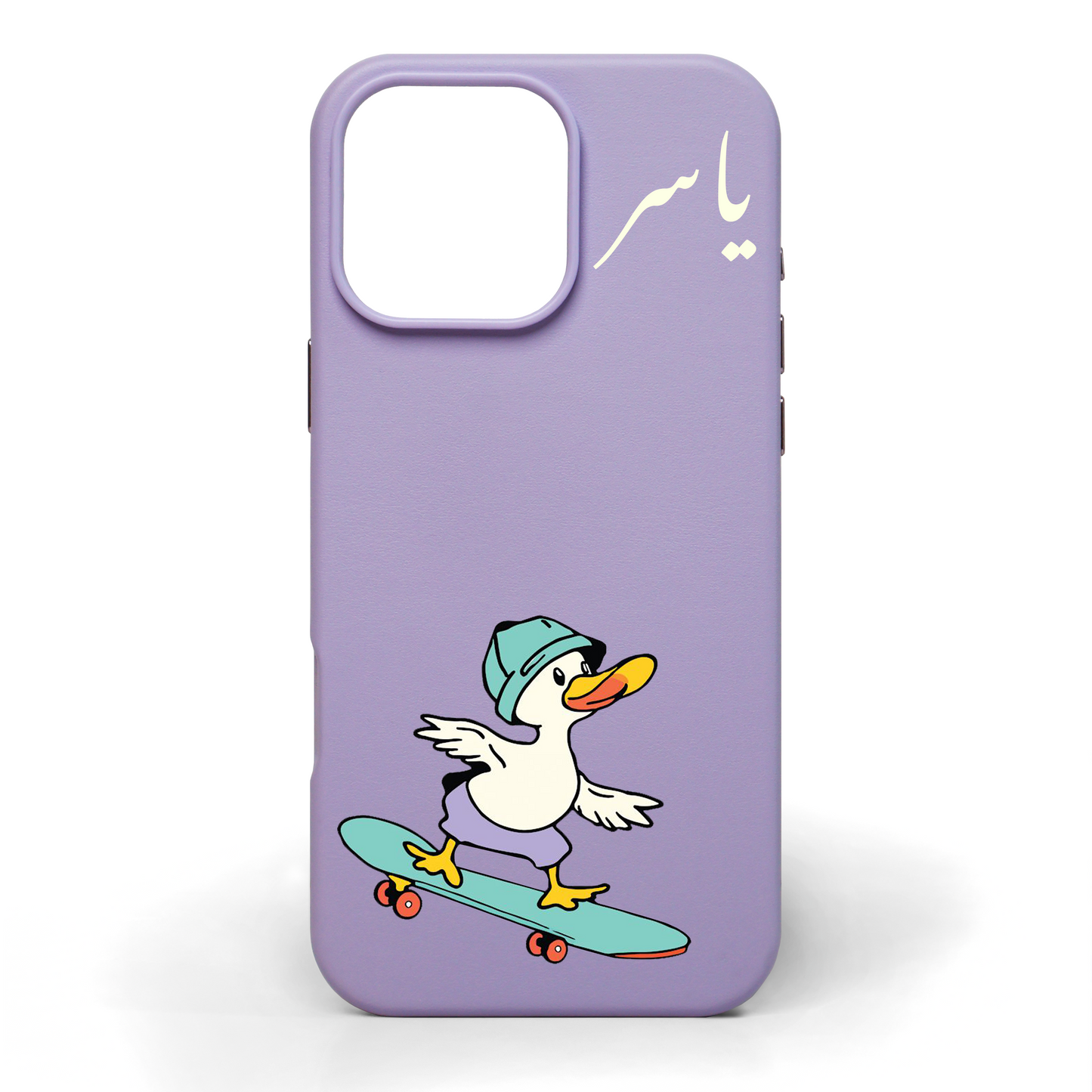 Quack ‘n’ Roll Hand-Painted Leather Phone Case