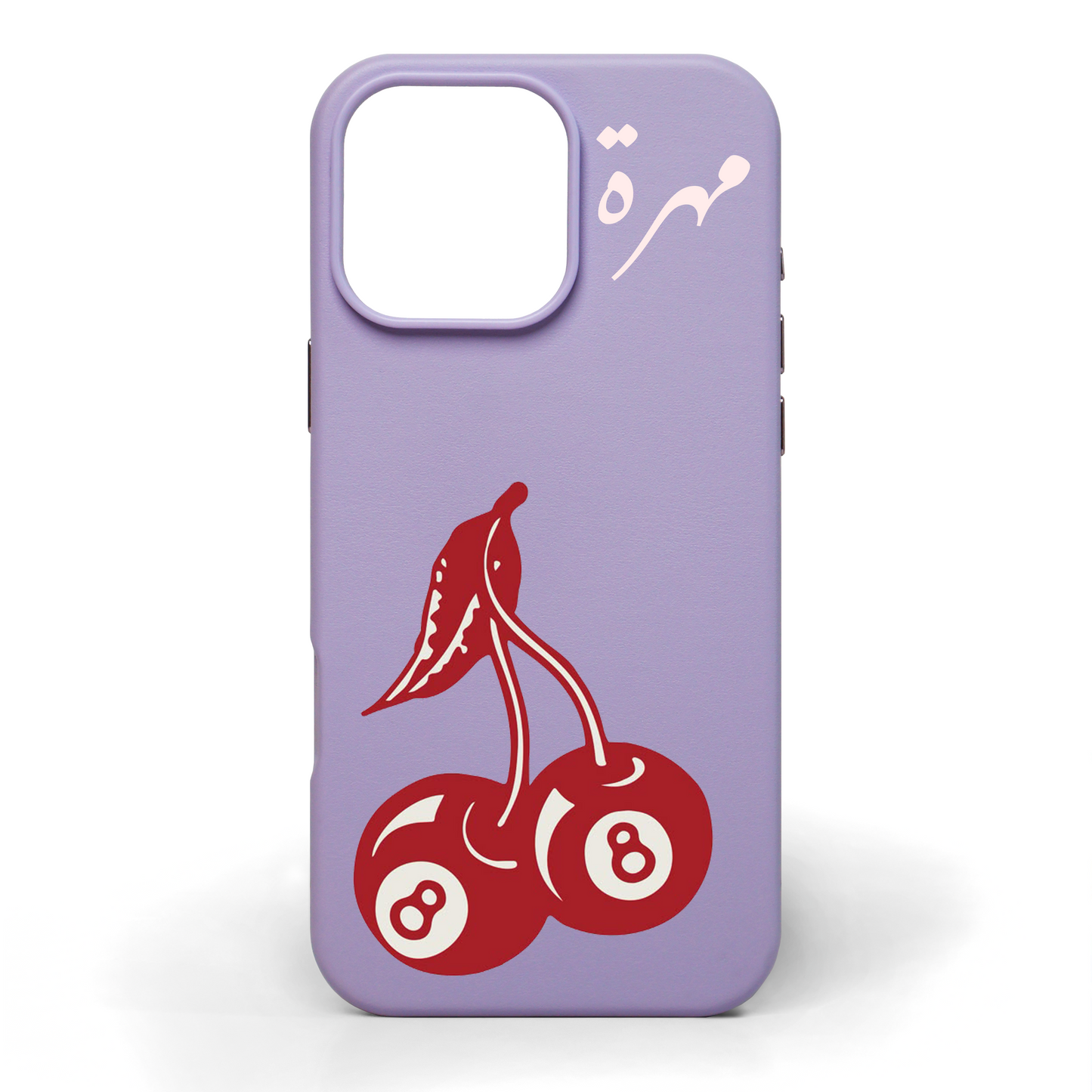 Lucky Cherry Hand-Painted Leather Phone Case