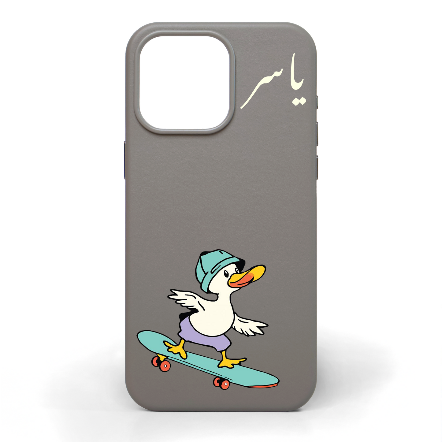 Quack ‘n’ Roll Hand-Painted Leather Phone Case