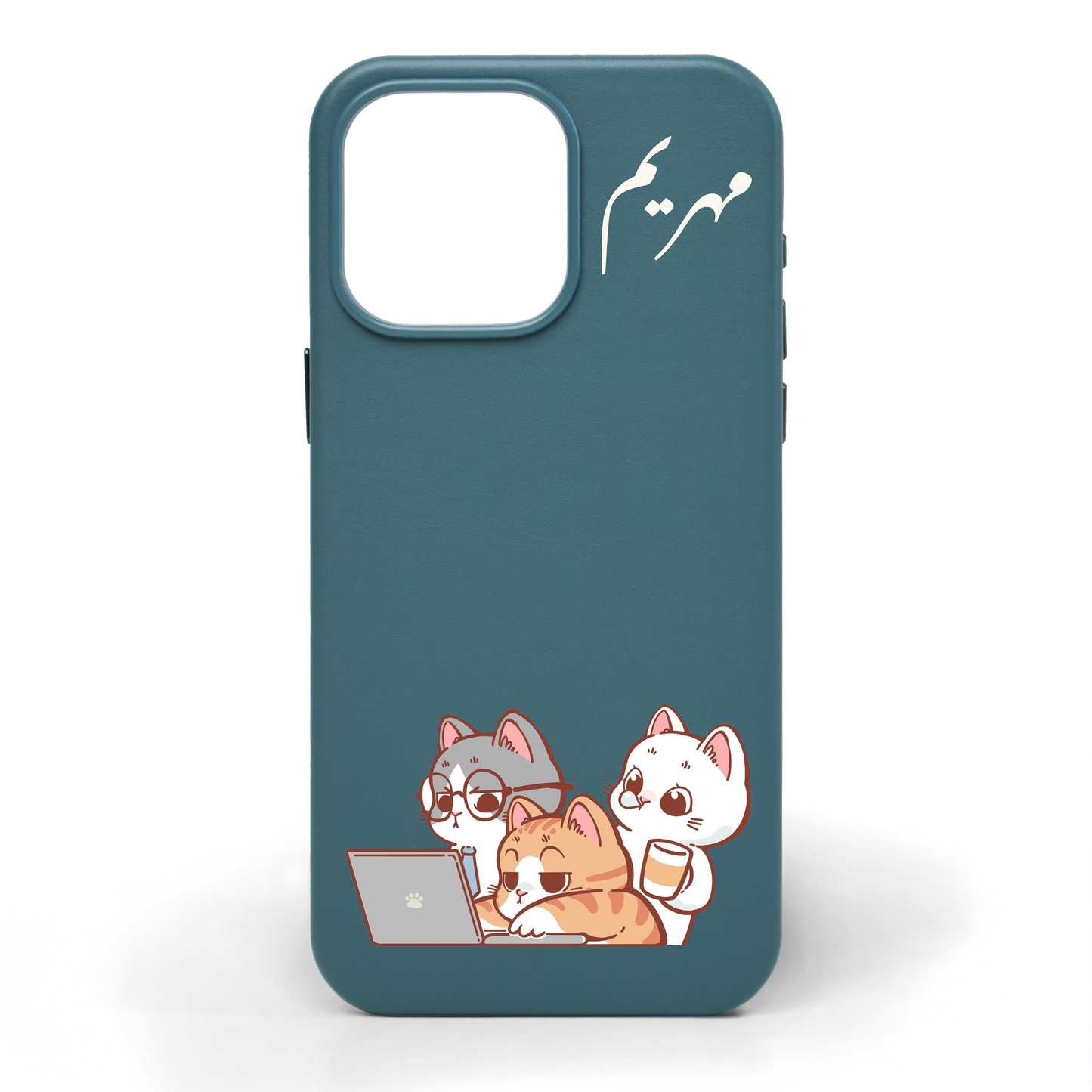 The Whisker Project Hand-Painted Leather Phone Case