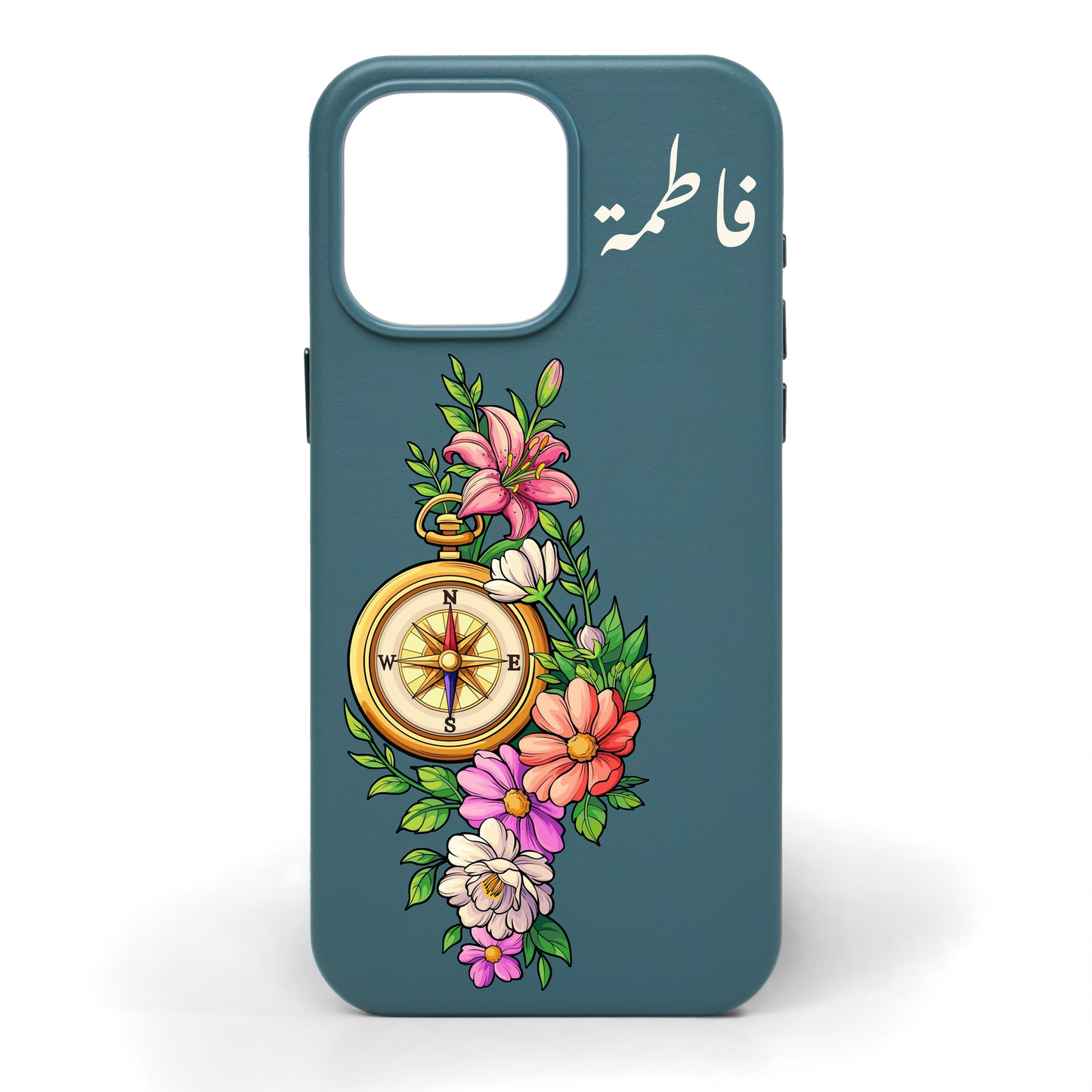 True North Hand-Painted Leather Phone Case
