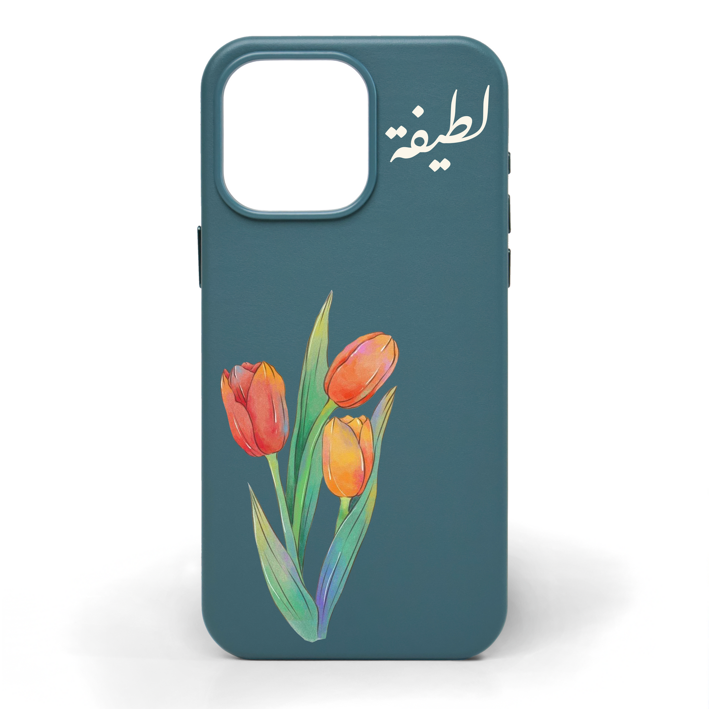 Flourish Hand-Painted Leather Phone Case