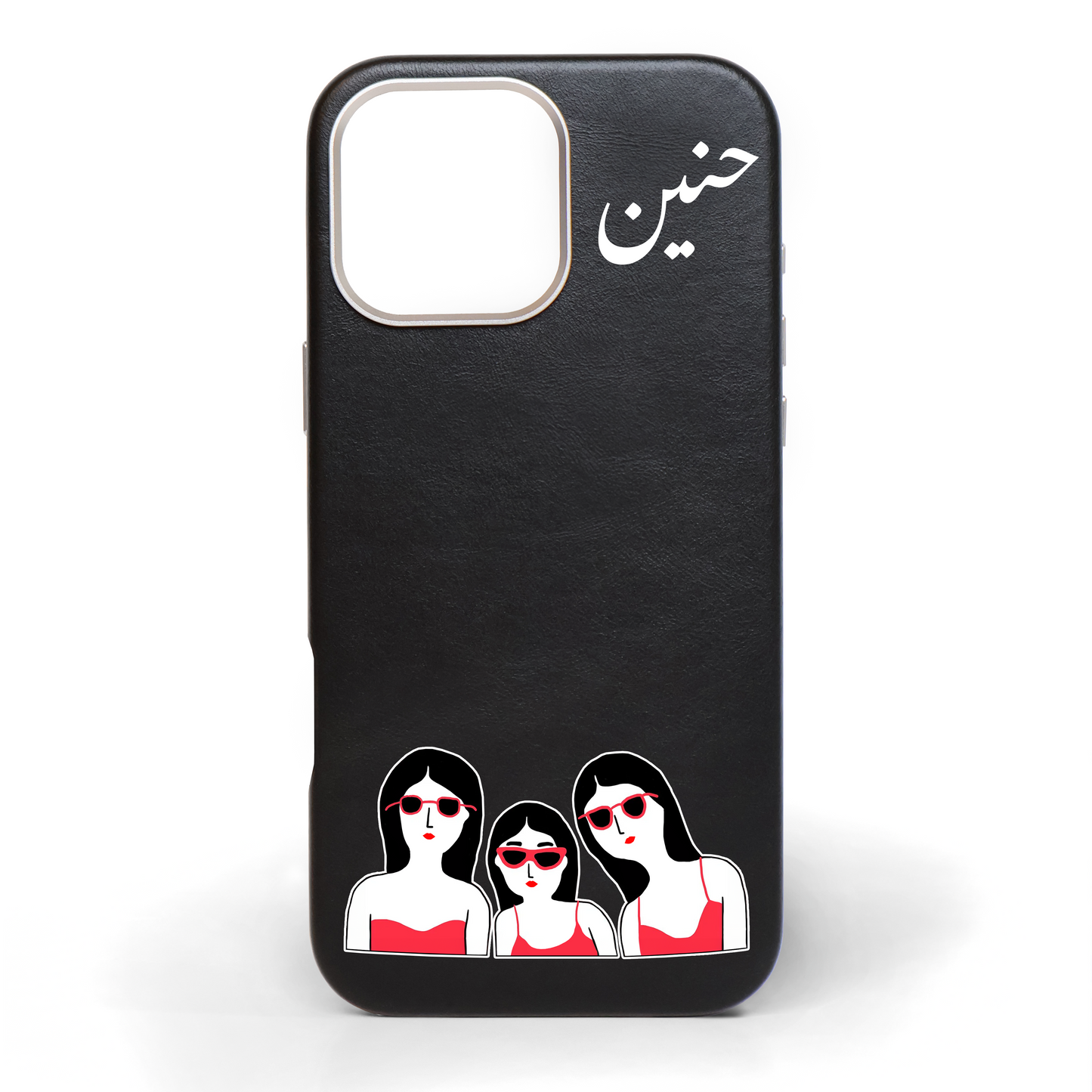 Trio Yo! Hand-Painted Leather Phone Case