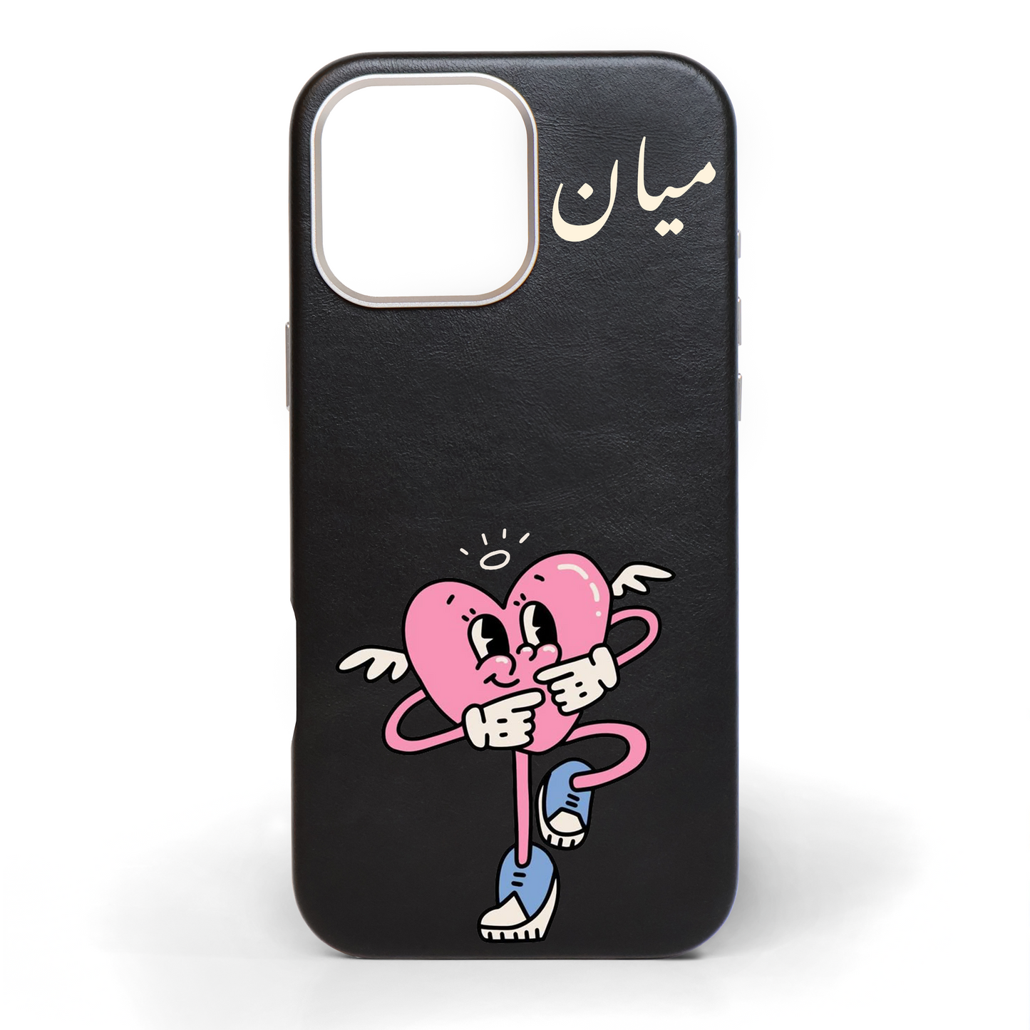 Just a Girl Hand-Painted Leather Phone Case