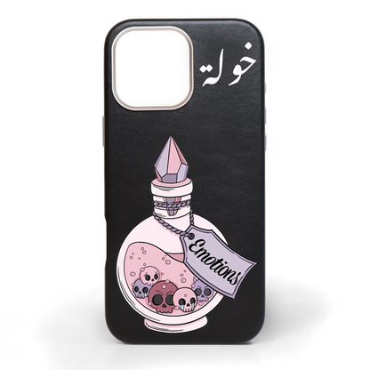 Emotions Potion Hand-Painted Leather Phone Case
