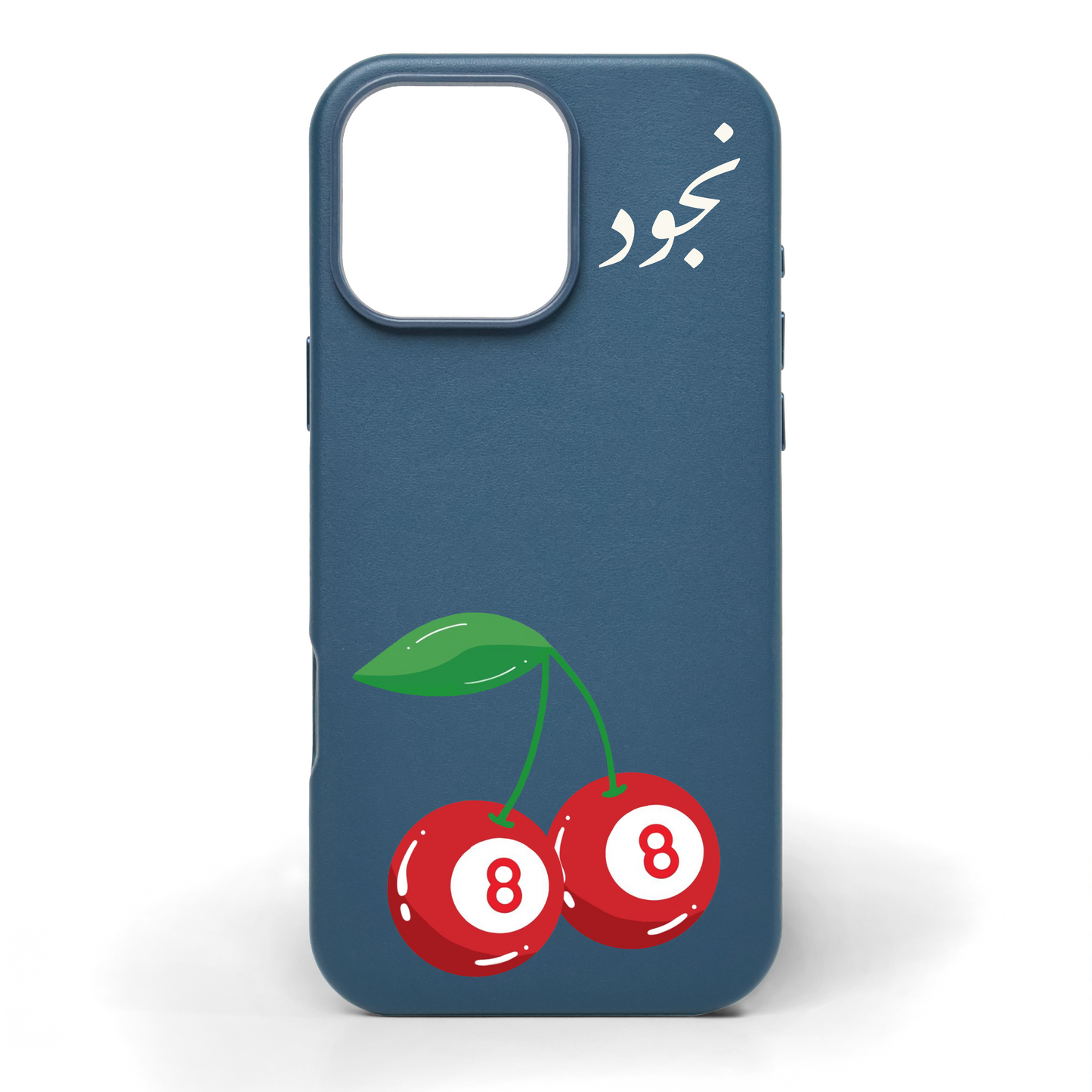 Cherry Billiards Hand-Painted Leather Phone Case