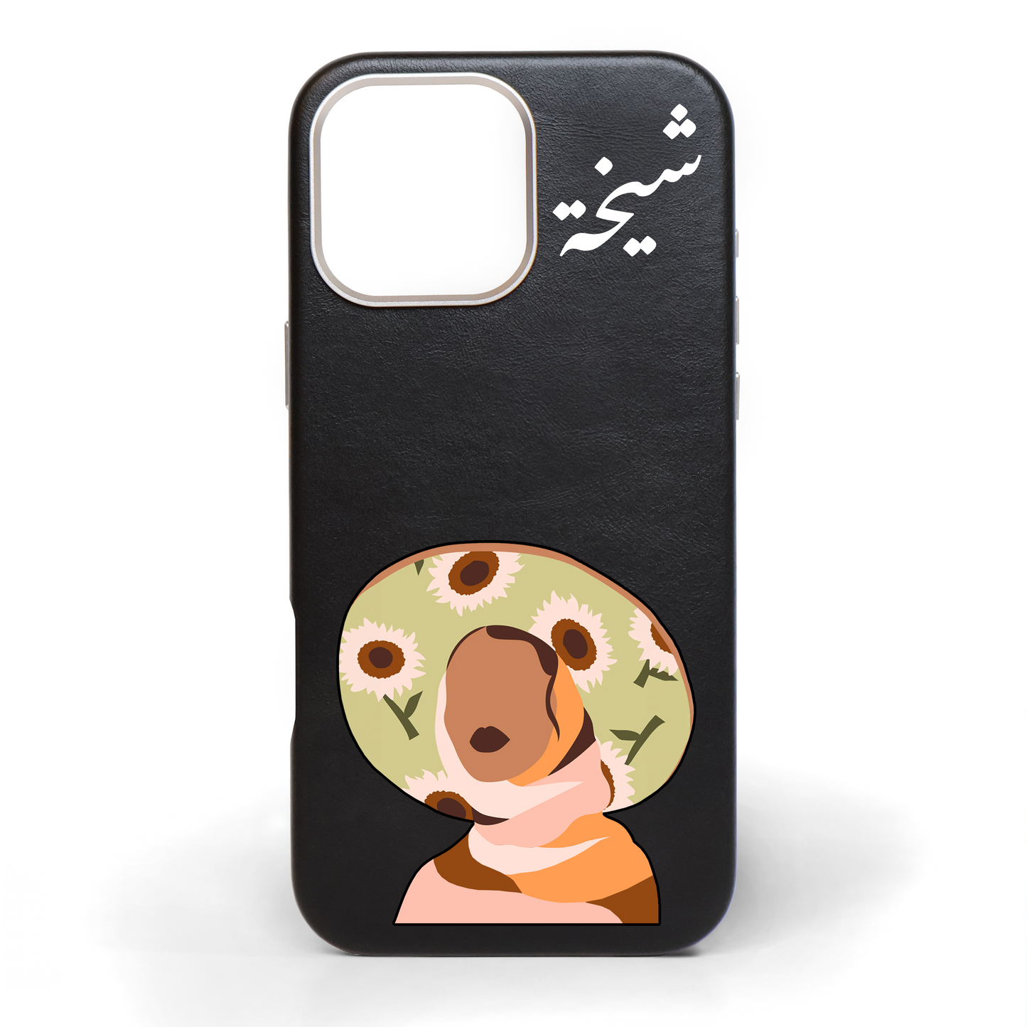Madame Muse Hand-Painted Leather Phone Case