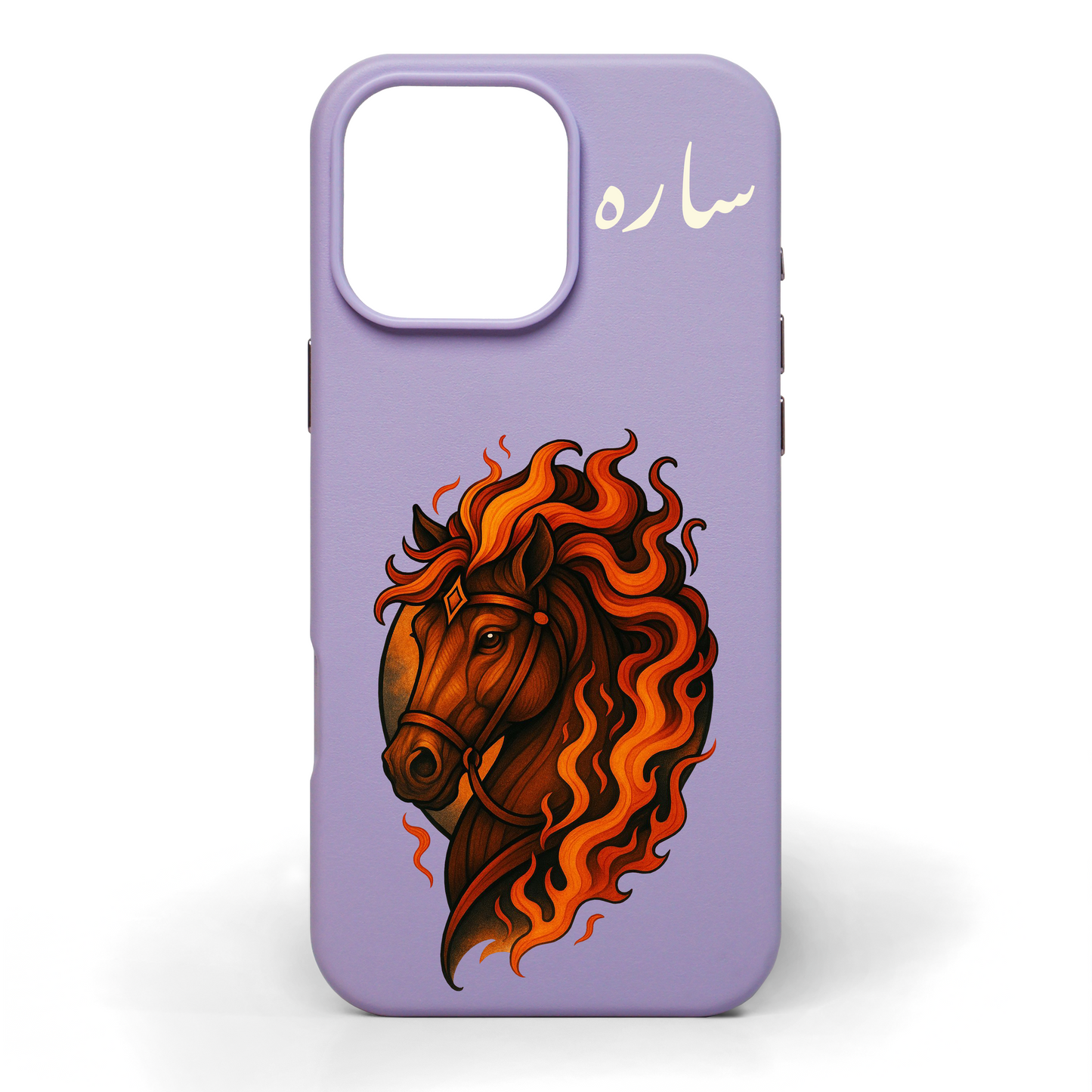 حصان من شرارة - كفر جلد مرسوم يدويًا