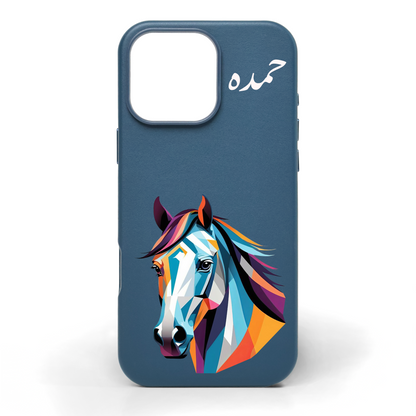 حصان الطيف - كفر جلد مرسوم يدويًا