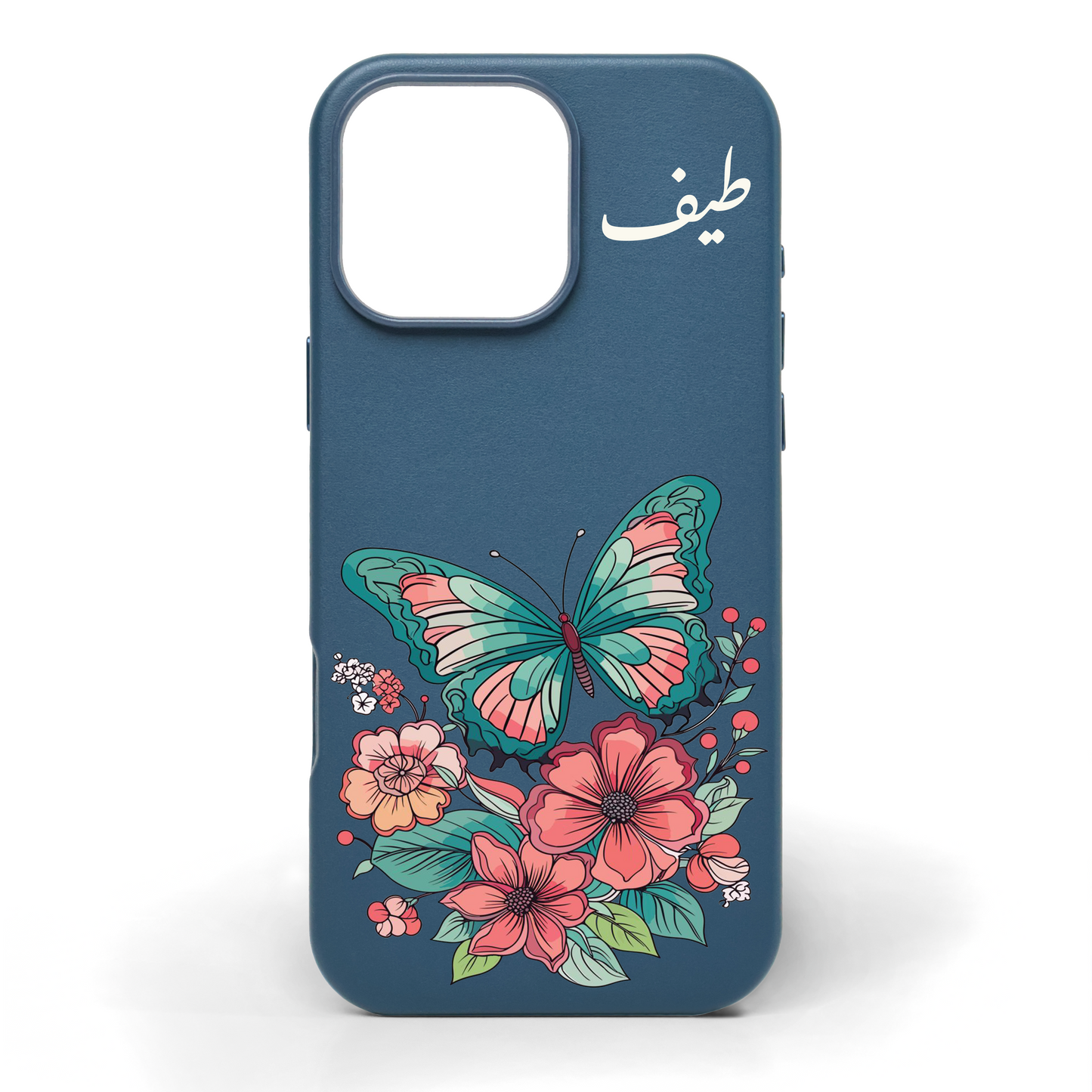 Where Flowers Fly Hand-Painted Leather Phone Case