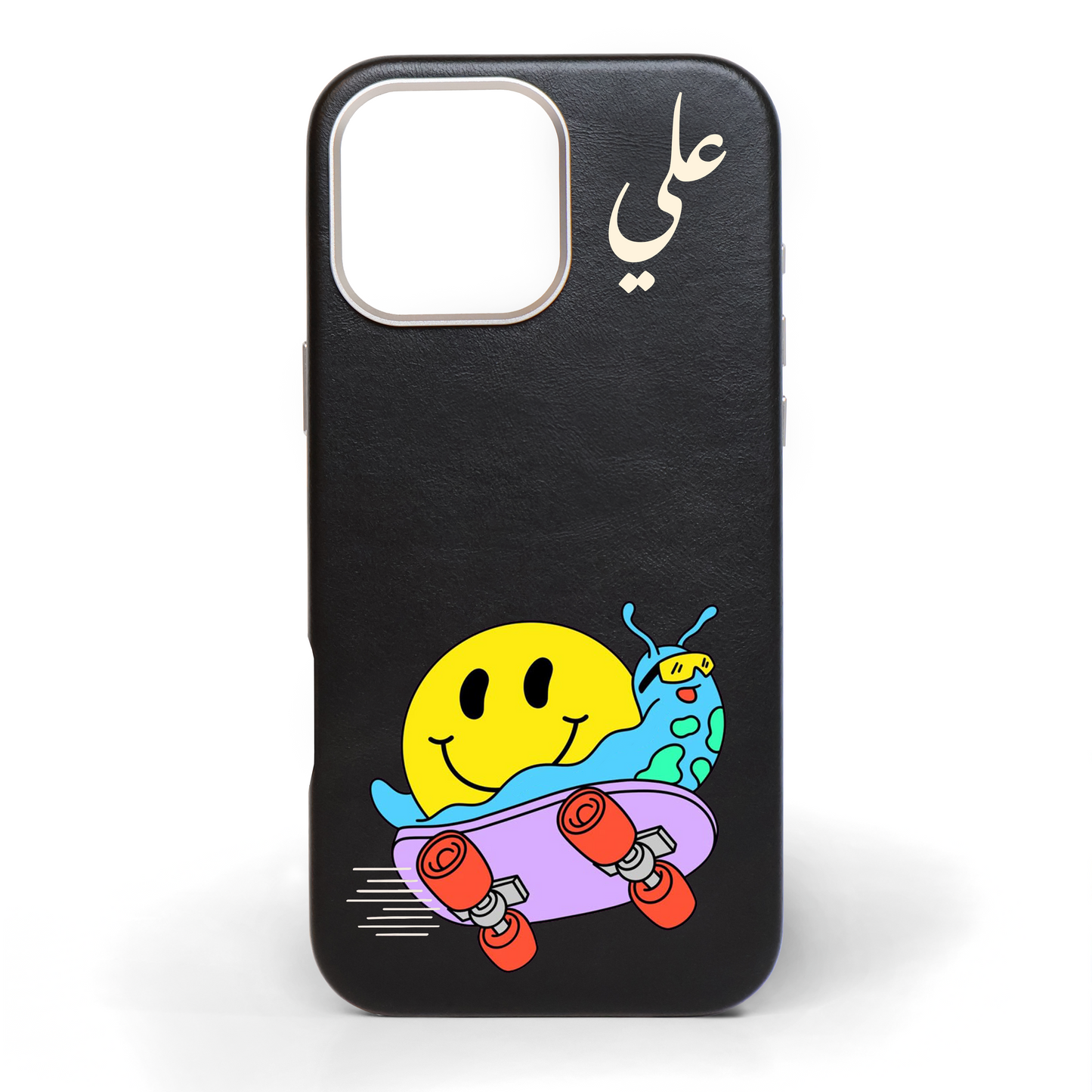Turbo Slide Hand-Painted Leather Phone Case