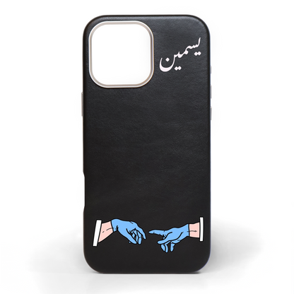 Medical Heros Hand-Painted Leather Phone Case