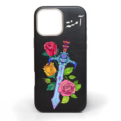 Garden of Glory Hand-Painted Leather Phone Case