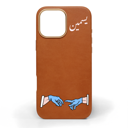 Medical Heros Hand-Painted Leather Phone Case