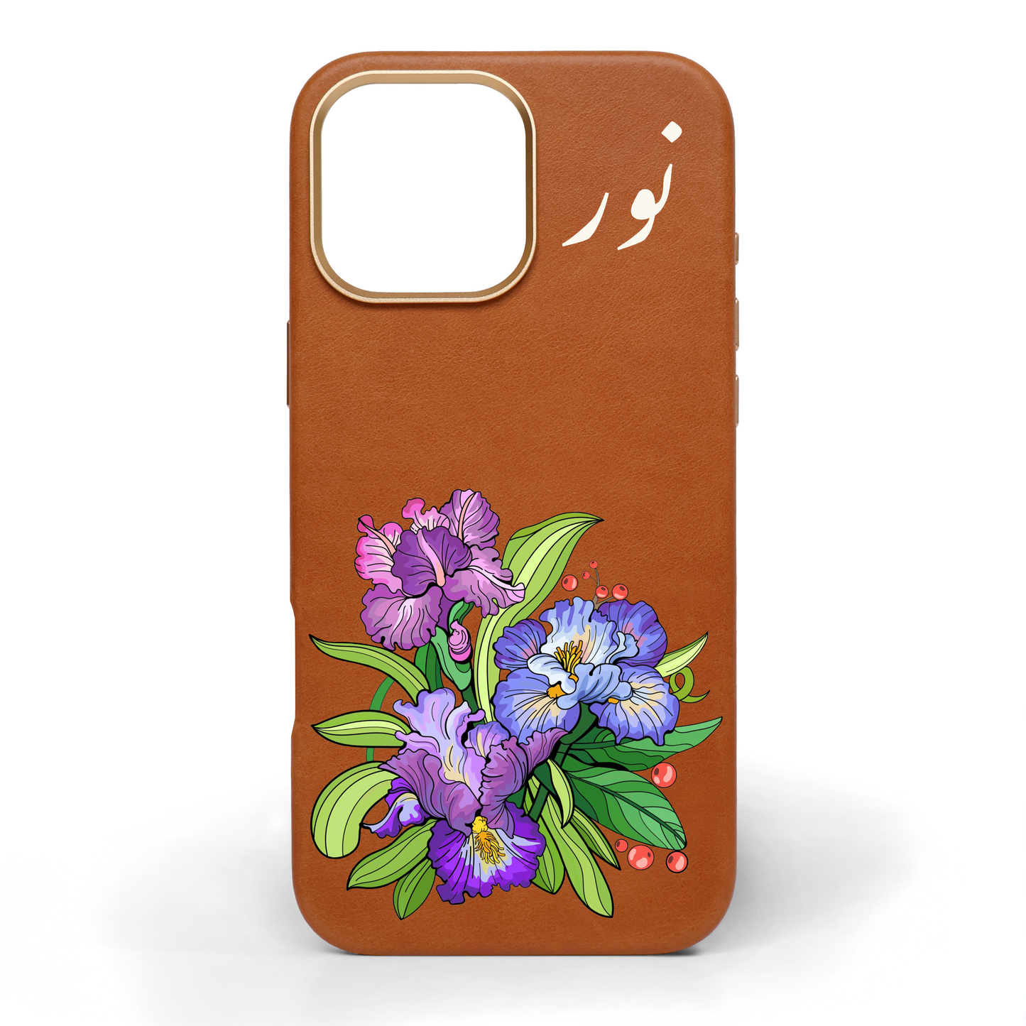 حديقة بنفسجية - كفر جلد مرسوم يدويًا