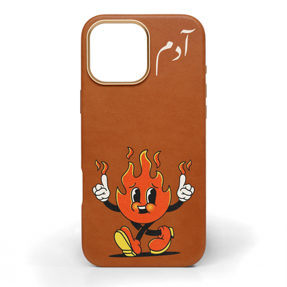 Blazey Hand-Painted Leather Phone Case