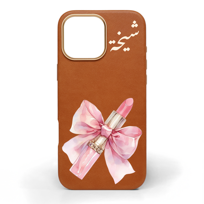 Princess Treatment Hand-Painted Leather Phone Case