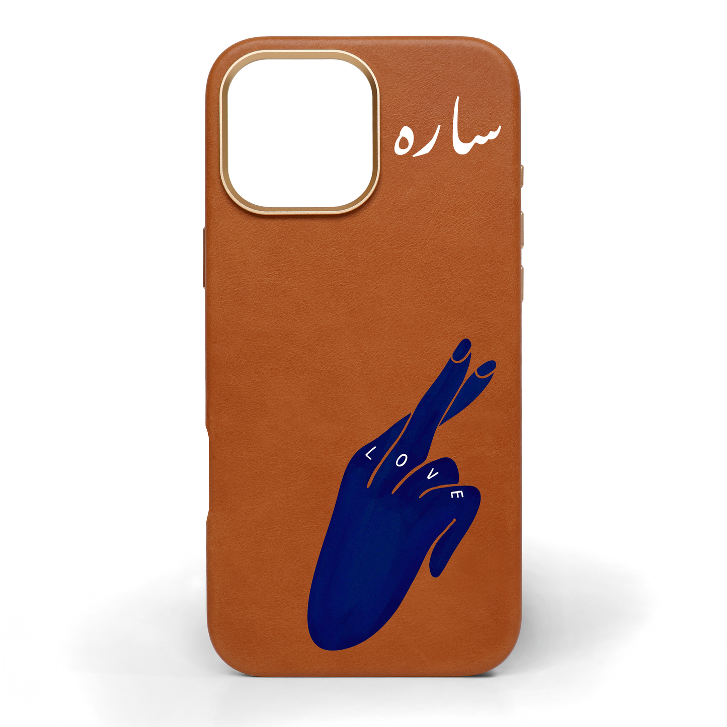 Promise Me Hand-Painted Leather Phone Case