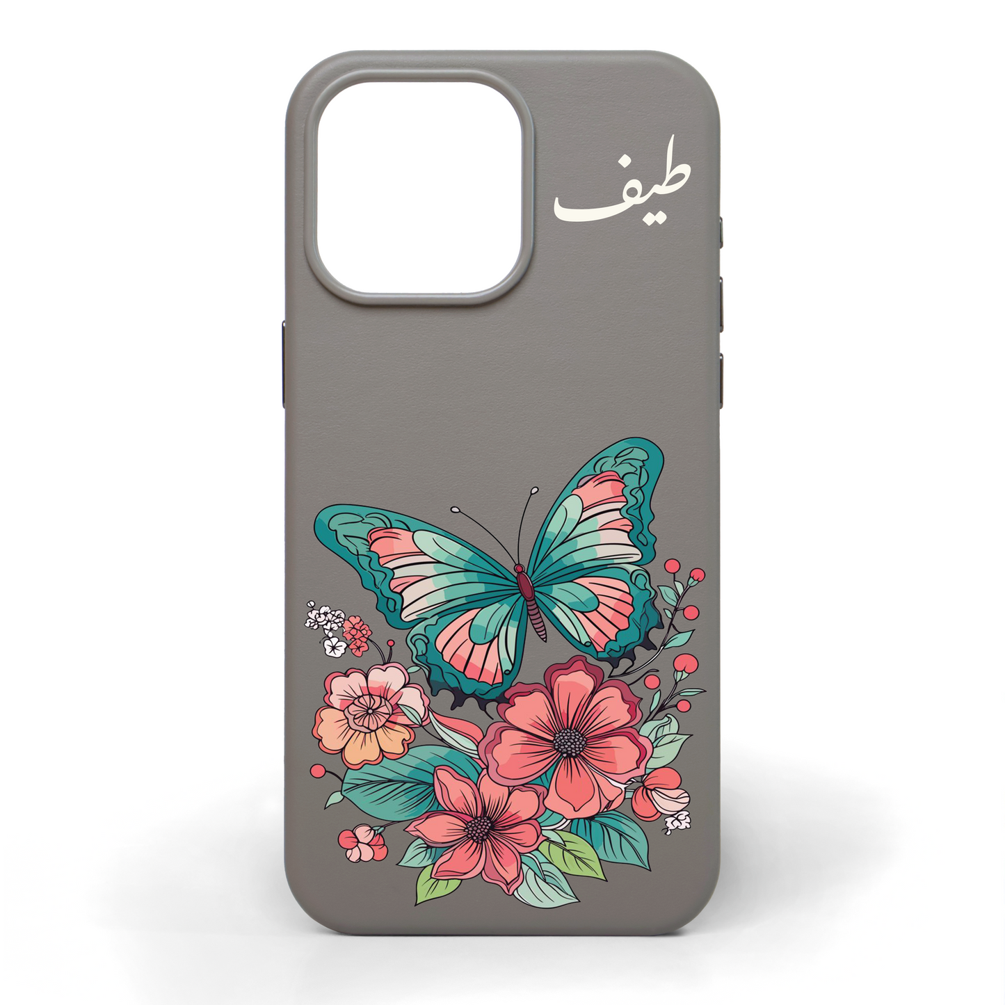 Where Flowers Fly Hand-Painted Leather Phone Case
