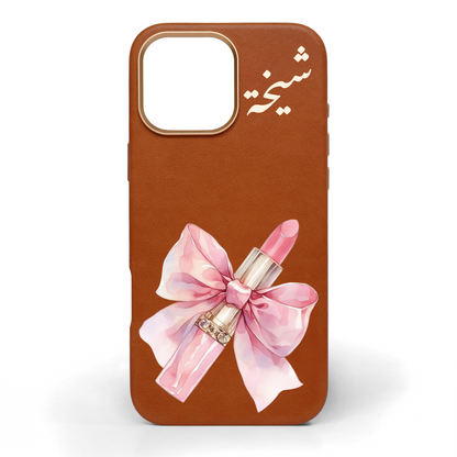 Princess Treatment Hand-Painted Leather Phone Case