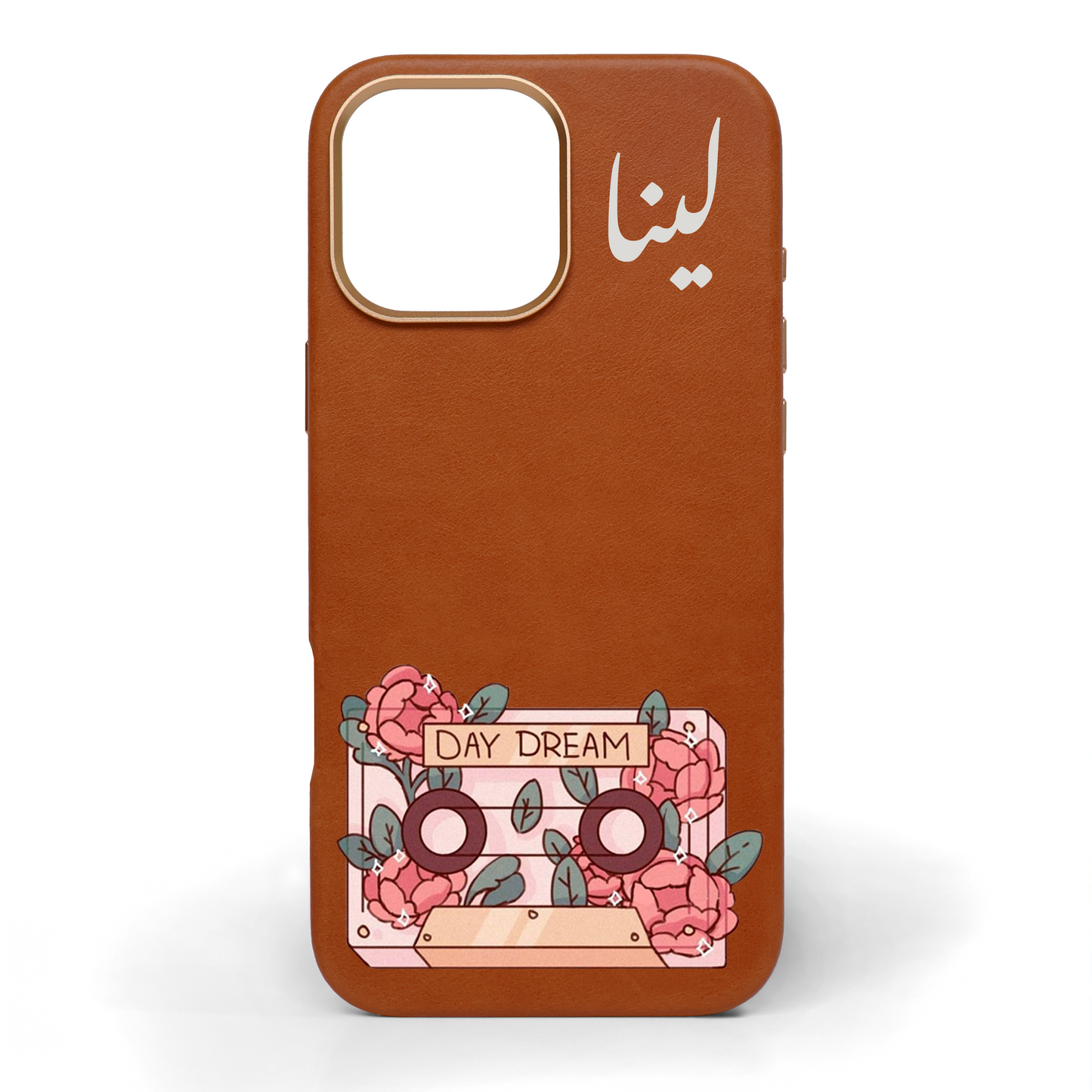 Day Dream Hand-Painted Leather Phone Case