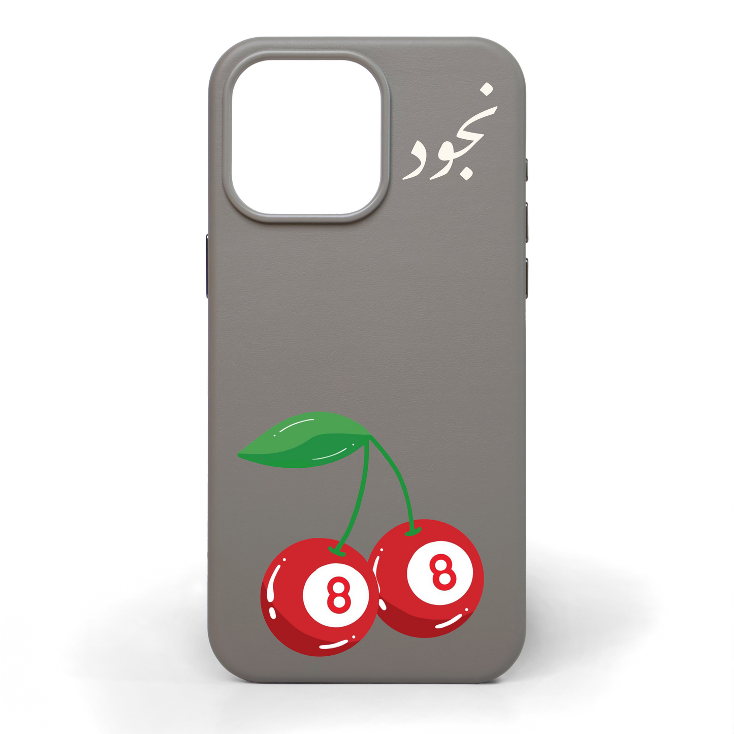Cherry Billiards Hand-Painted Leather Phone Case