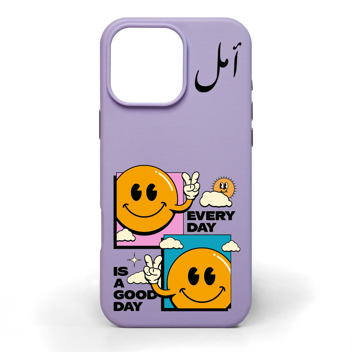 Every Day is a Good Day Hand-Painted Leather Phone Case