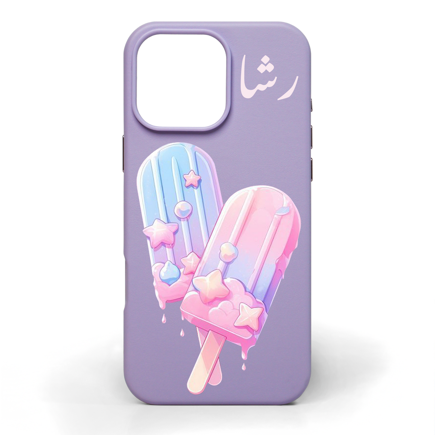 Popsicle Sugar Hand-Painted Leather Phone Case