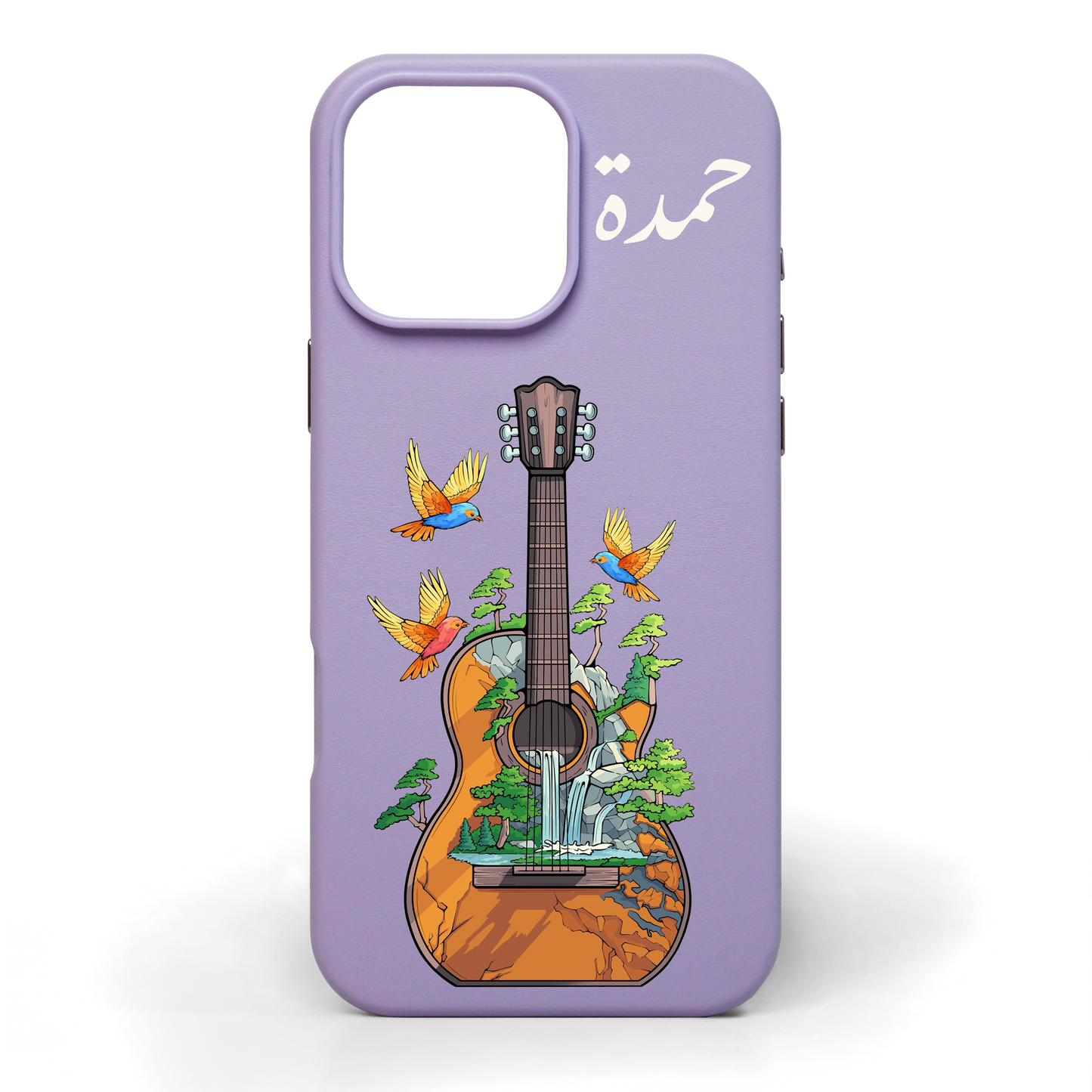 Nature’s Guitar Hand-Painted Leather Phone Case