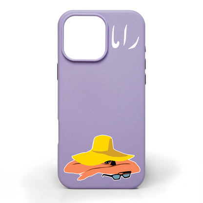 Sunny Sway Hand-Painted Leather Phone Case