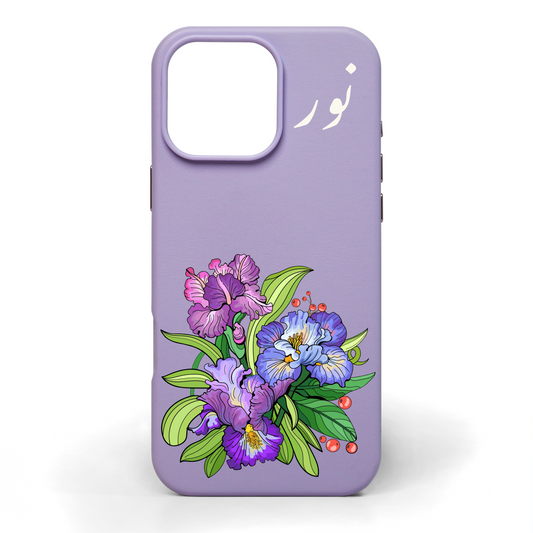 Violet Garden Hand-Painted Leather Phone Case