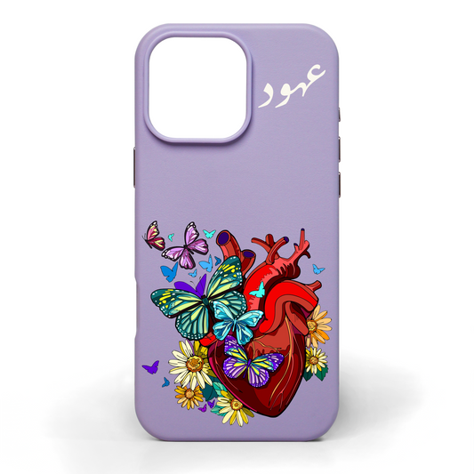 Wild Heart Hand-Painted Leather Phone Case