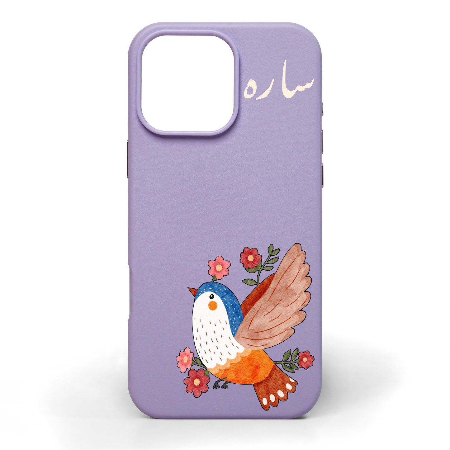 Birdie Hand-Painted Leather Phone Case