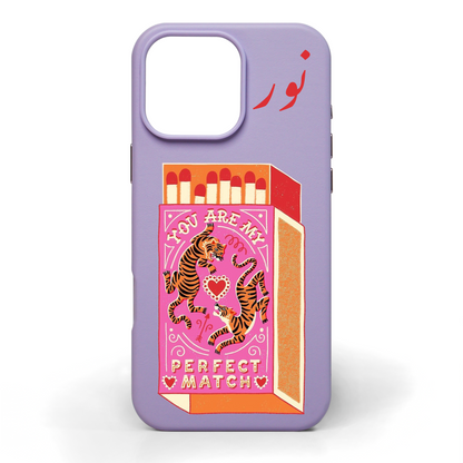 Perfect Match Hand-Painted Leather Phone Case