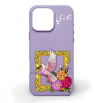 Wings Unfold Hand-Painted Leather Phone Case