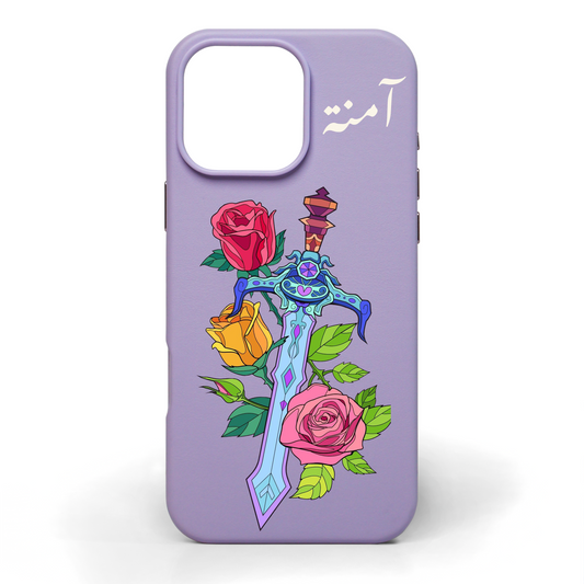 Garden of Glory Hand-Painted Leather Phone Case