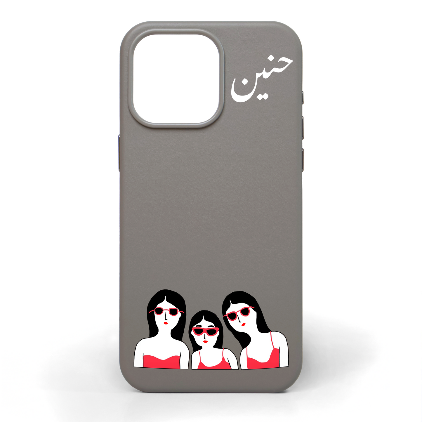Trio Yo! Hand-Painted Leather Phone Case