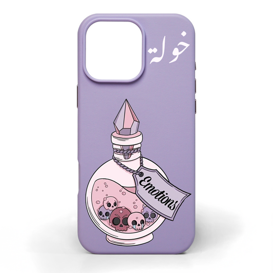 Emotions Potion Hand-Painted Leather Phone Case