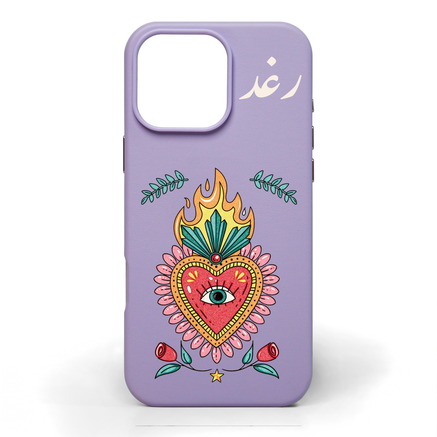 Open Your Heart Hand-Painted Leather Phone Case