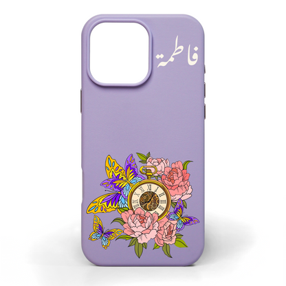 Golden Hour Hand-Painted Leather Phone Case