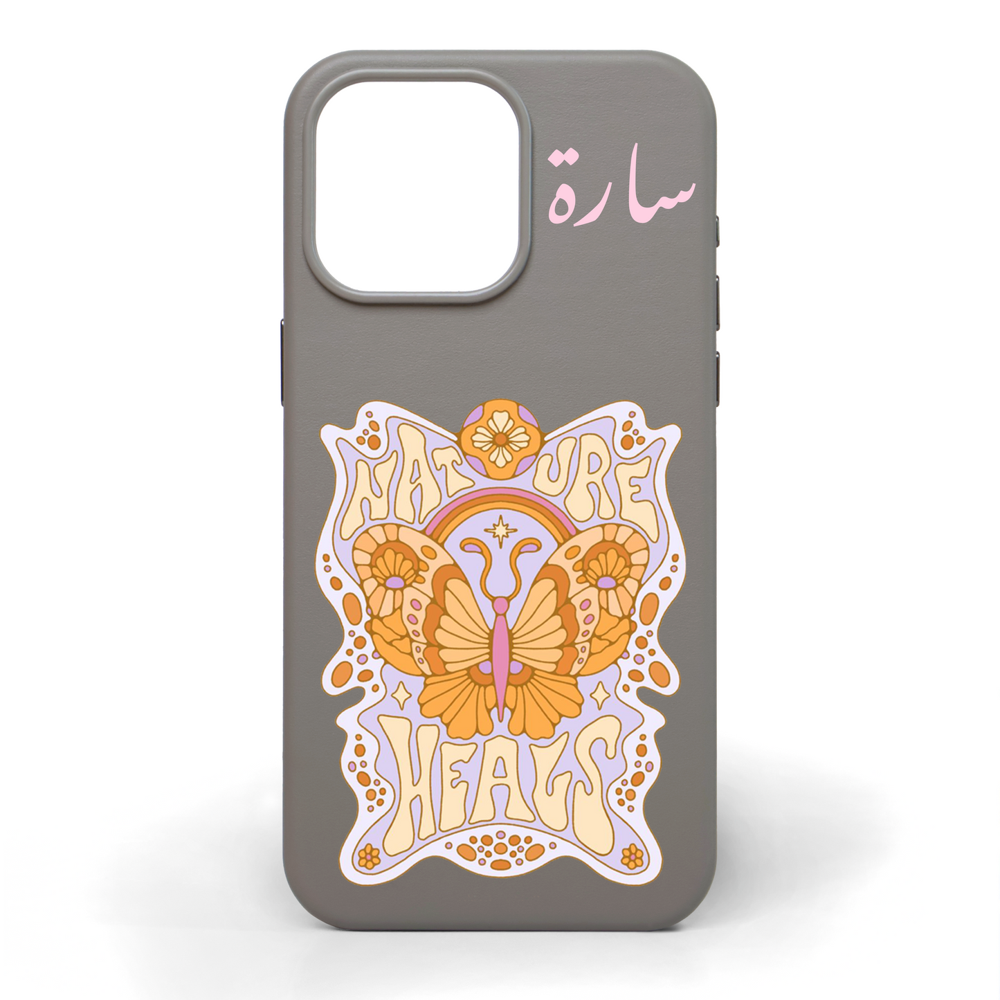 Nature Heals Hand-Painted Leather Case