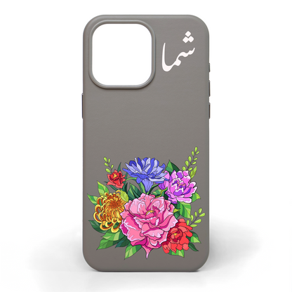 Flora Hand-Painted Leather Phone Case