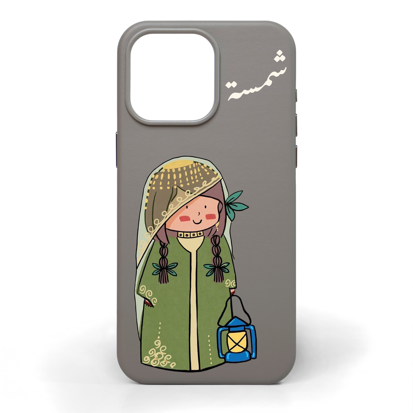 Little Princess Hand-Painted Leather Phone Case